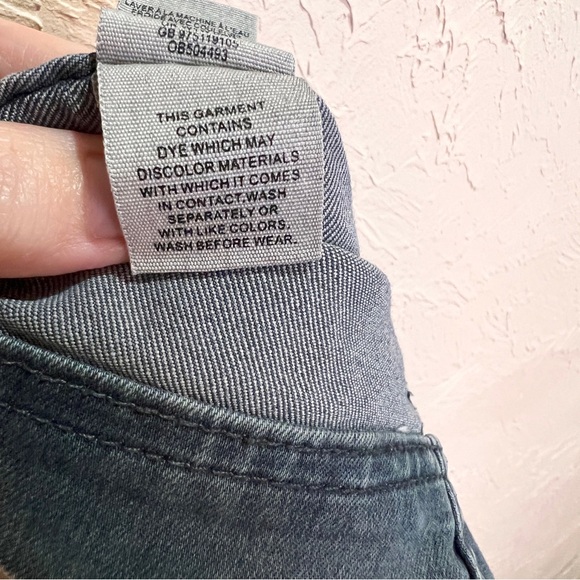 Free People Modern Femme Printed Faded Gray Stretch Mini Skirt Womens 6 - Picture 6 of 8